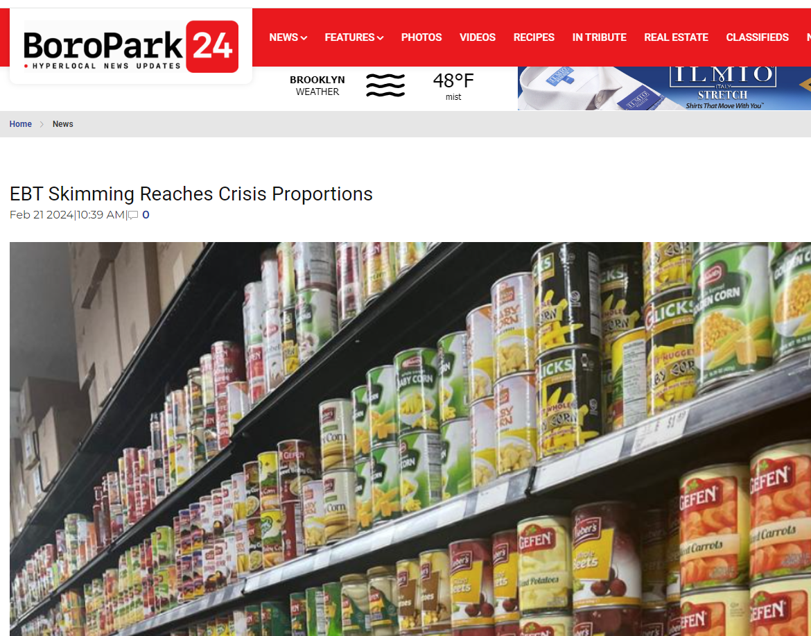 EBT Skimming Reaches Crisis Proportions February 21, 2024 BPJCC