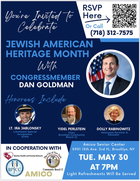 Join the Boro Park Celebration of Jewish American Heritage Month - May 10, 2023