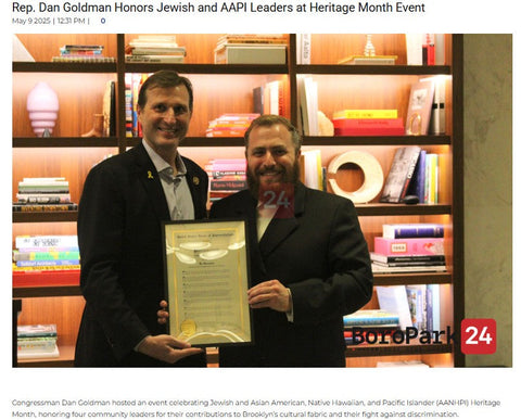 Rep Dan Goldman Honors Jewish and AAPI Leaders at Heritage Month Event