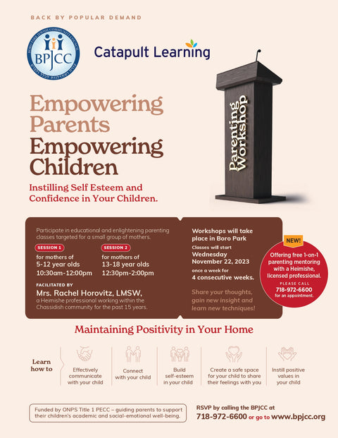 Parenting Workshop and 1-on-1 Parent Mentoring - November 2023