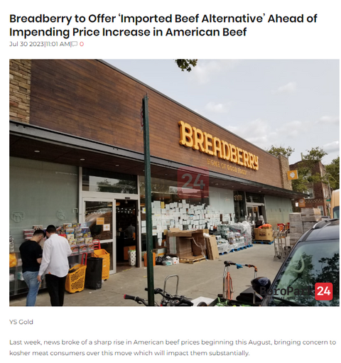 Breadberry to Offer ‘Imported Beef Alternative’ Ahead of Impending Price Increase in American Beef - July 30, 2023