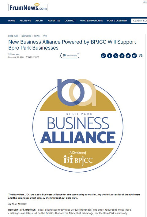 New Business Alliance Powered by BPJCC Will Support Boro Park Businesses